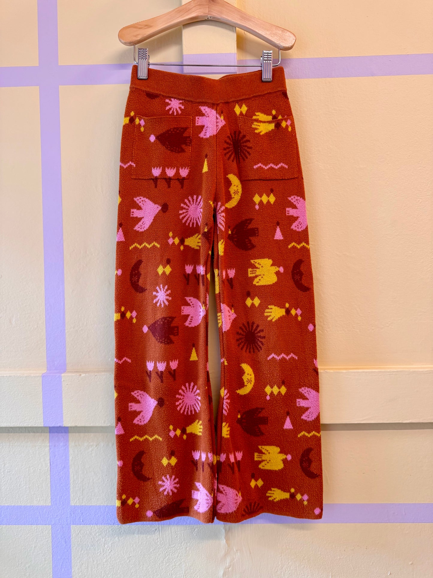 Misha & Puff Knit Wide-Leg Pants