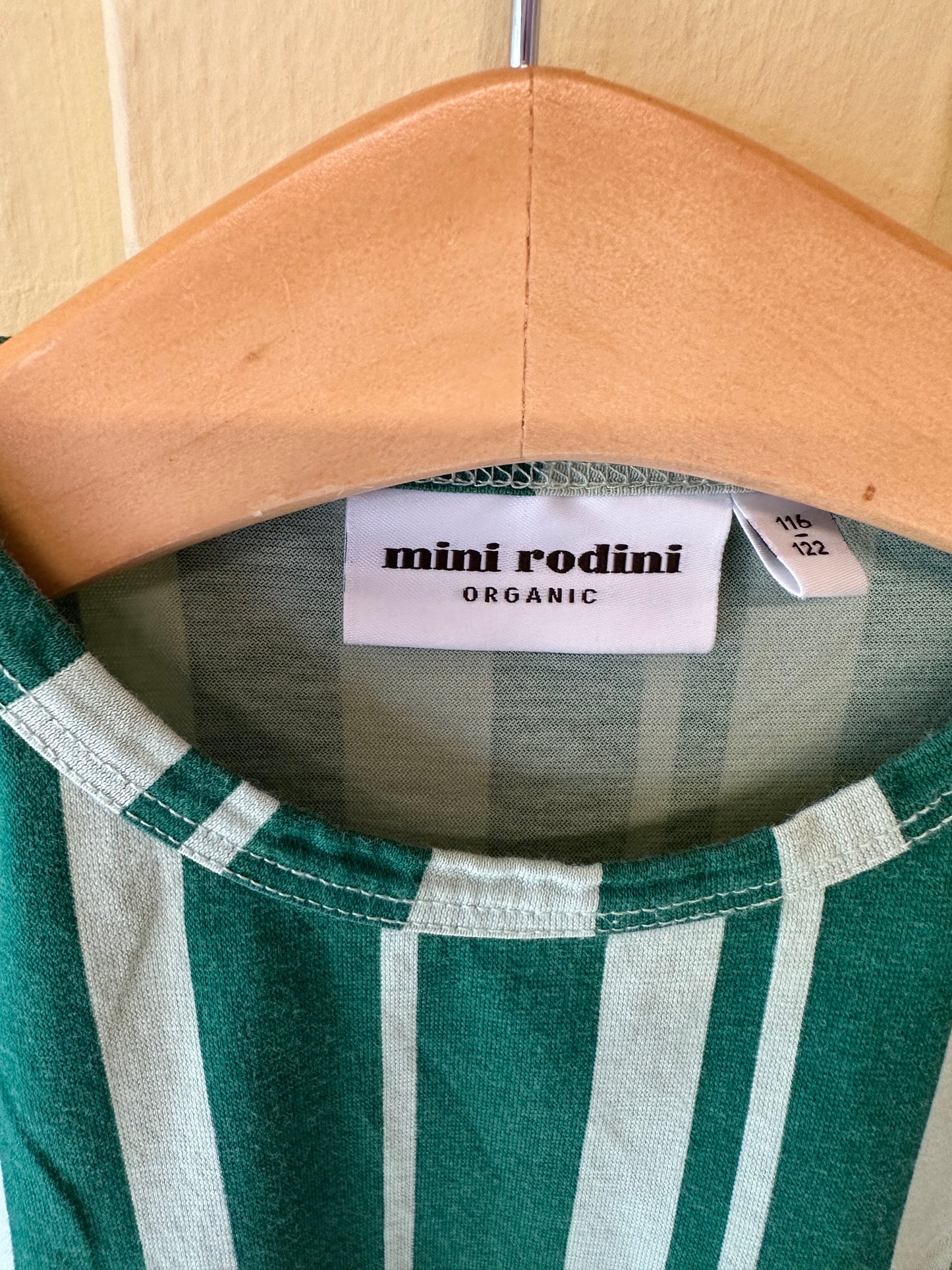 Mini Rodini Green Striped Top