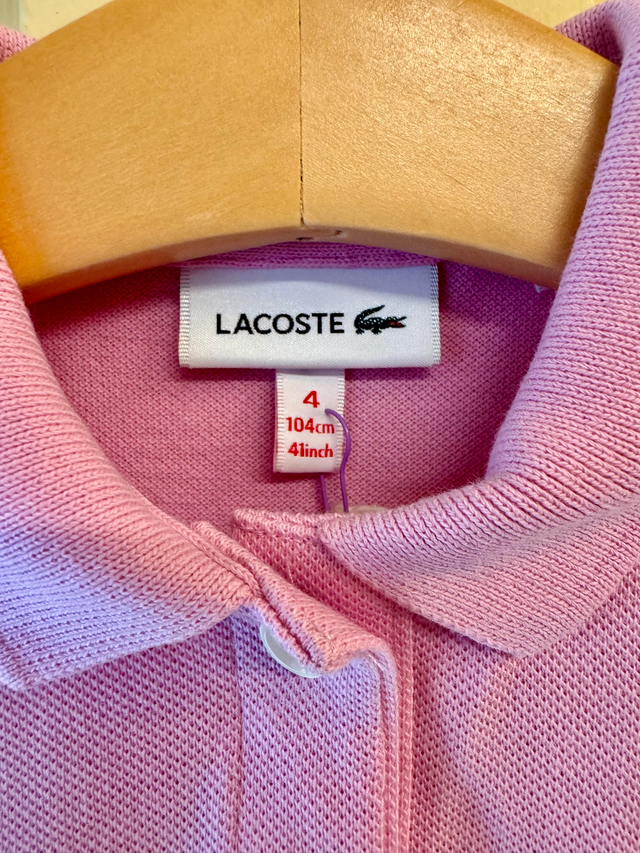 Lacoste Pink Polo Dress