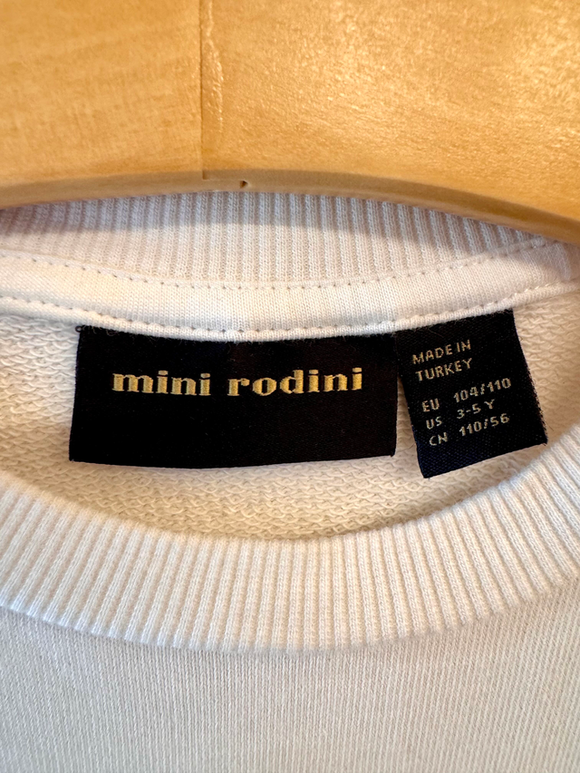 Mini Rodini White Strawberry Sweatshirt