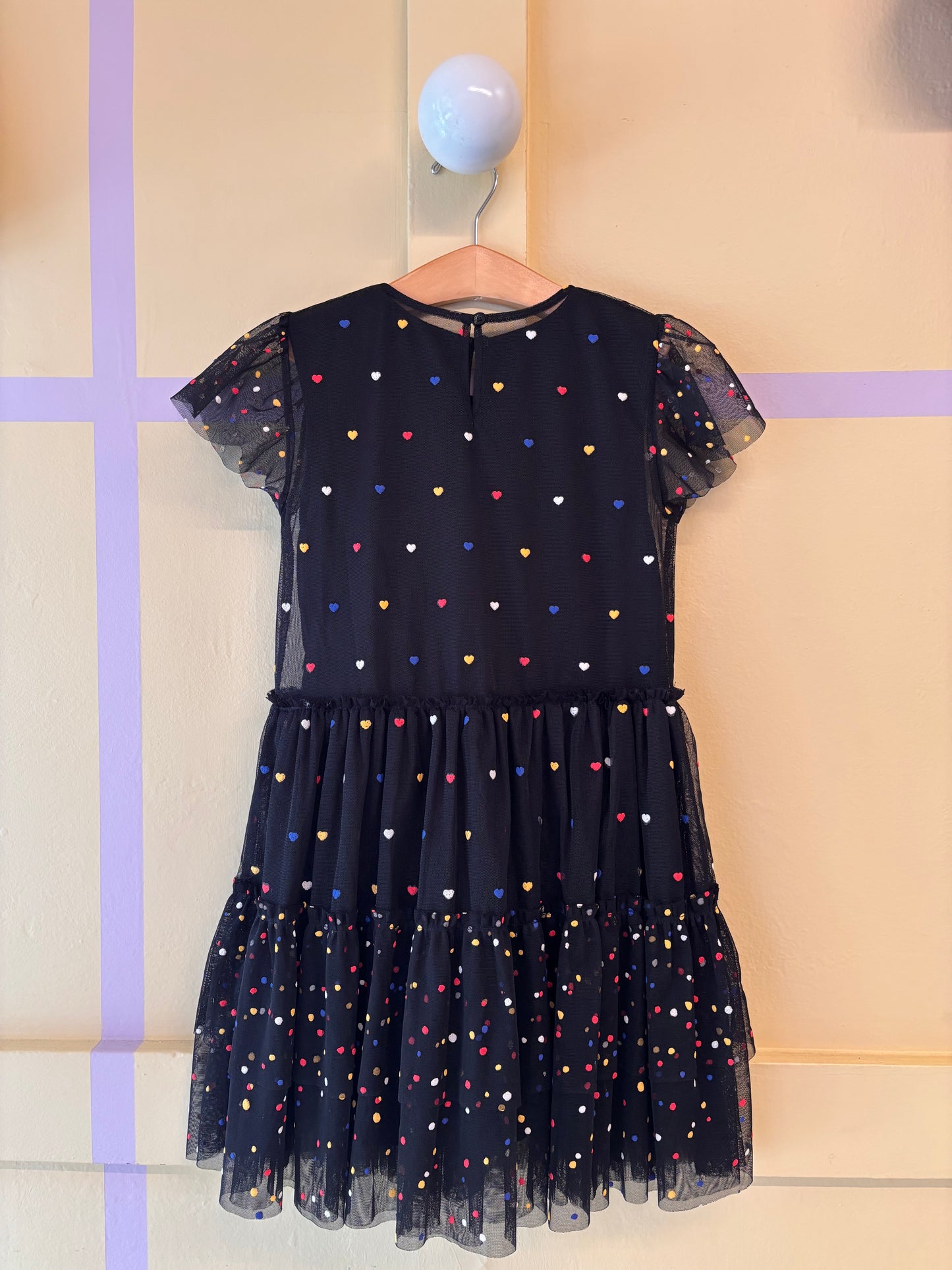 Stella McCartney Black Heart Tulle Dress