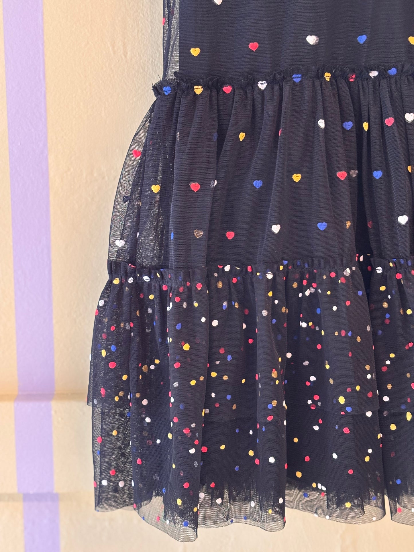 Stella McCartney Black Heart Tulle Dress