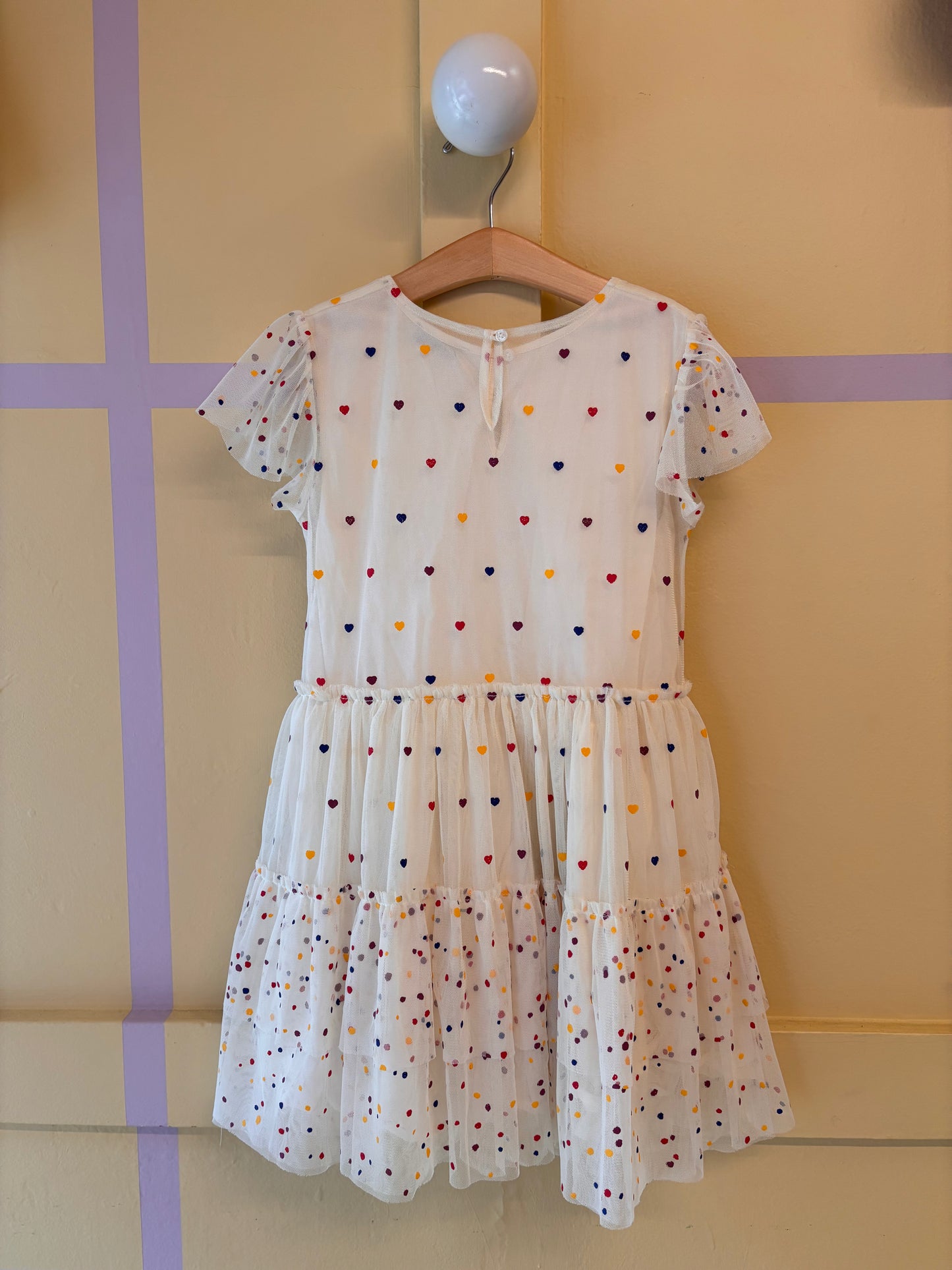 Stella McCartney White Heart Tulle Dress