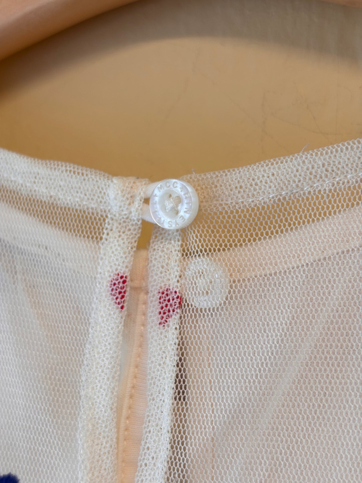 Stella McCartney White Heart Tulle Dress