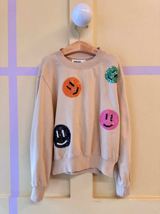 Molo Sequin Smiley Sweatshirt
