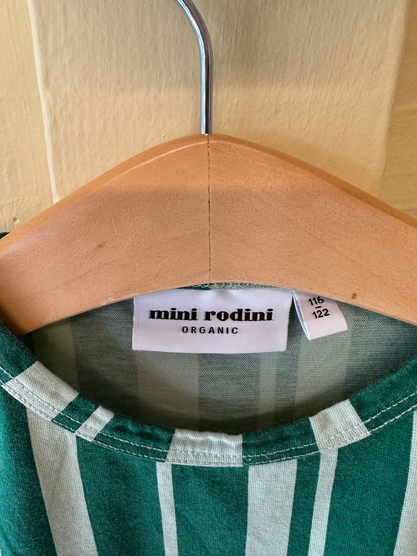 Mini Rodini Green Striped Top