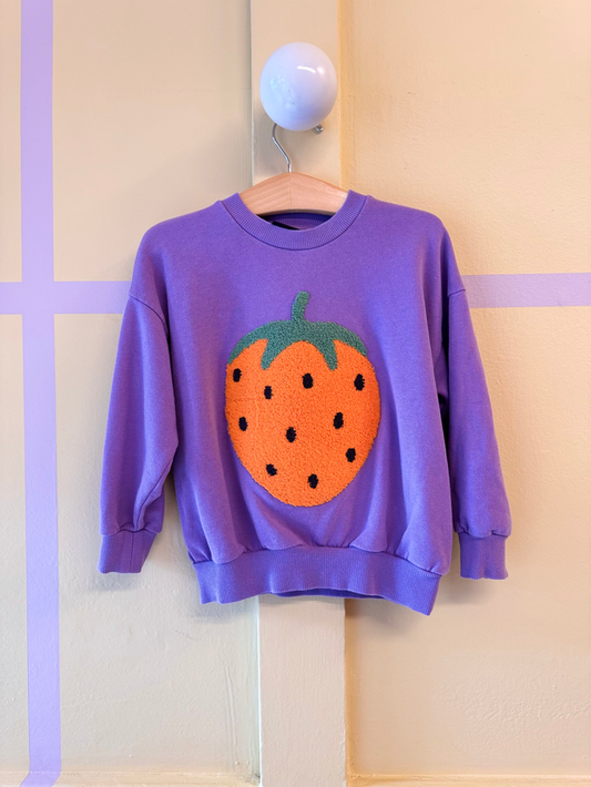 Mini Rodini Purple Strawberry Sweatshirt